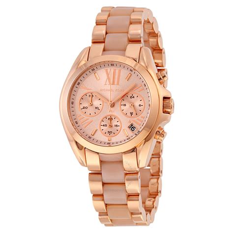 rose gold mk watch ladies